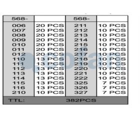 MALETIN PLÁSTICO TÓRICAS EN PULGADAS